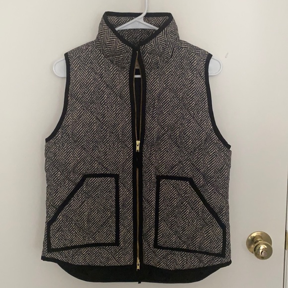 J. Crew Jackets & Blazers - J. Crew Herringbone Puffer Vest